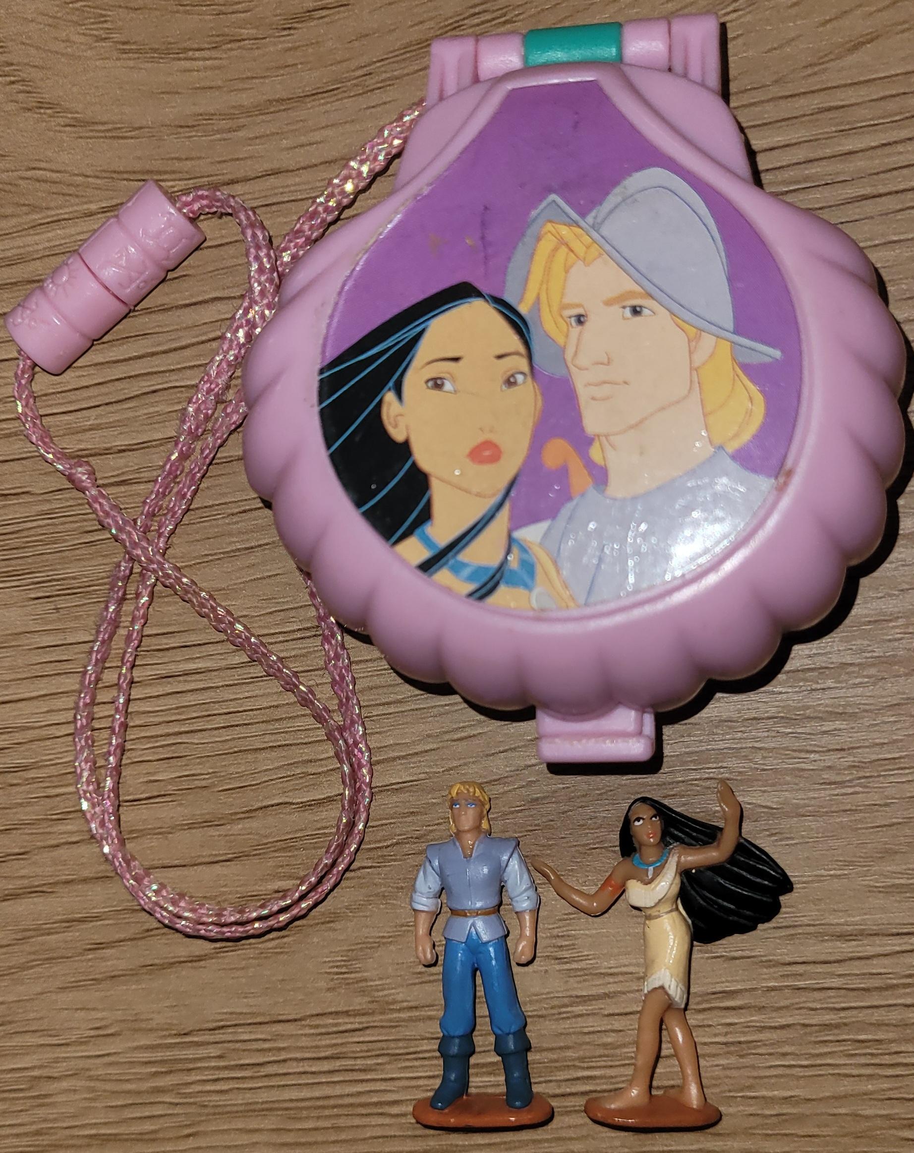 Pocahontas Once Upon a Time locket - lekekompakt anheng 1995