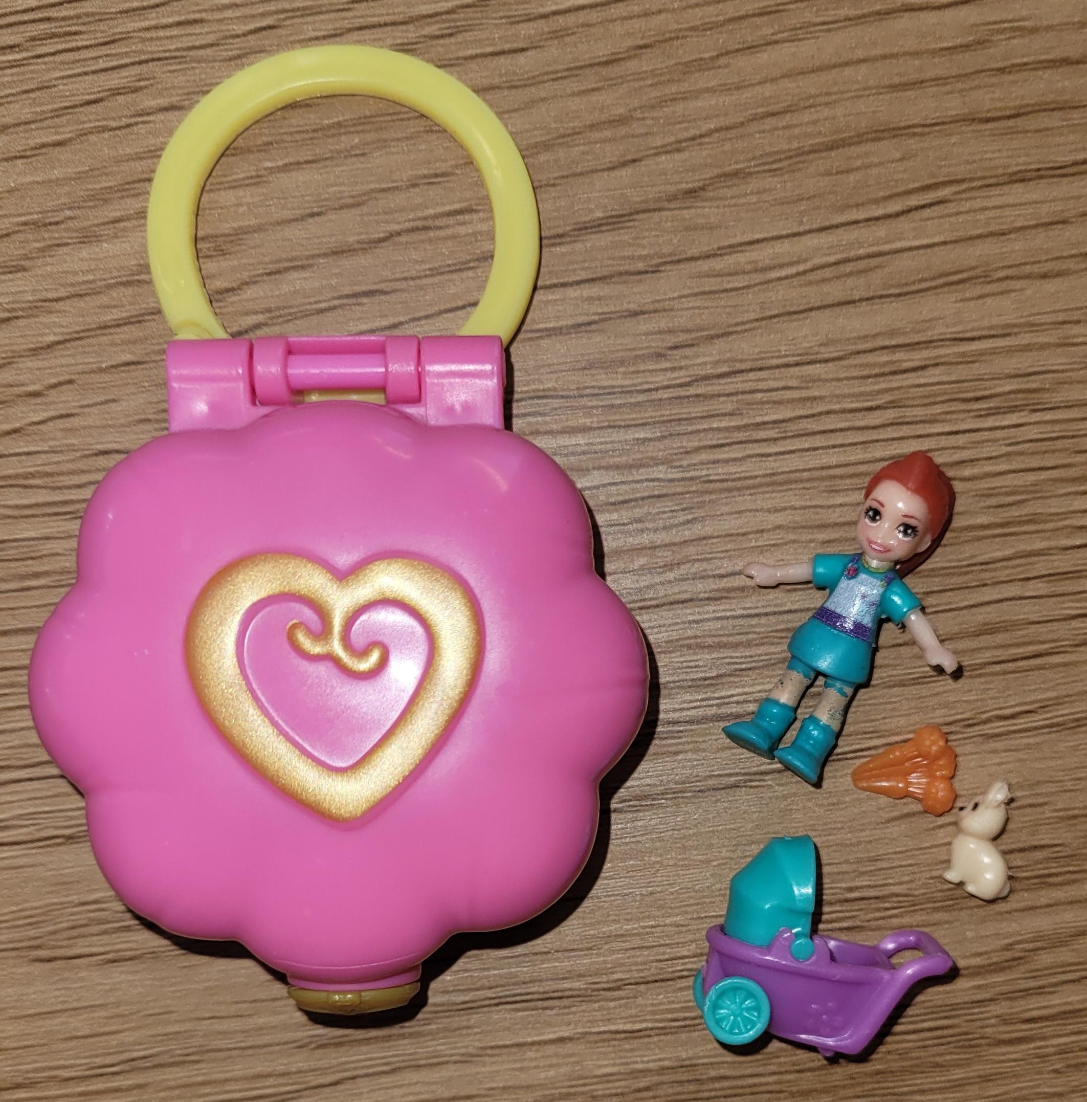 Polly Pocket mini-kompakt Lila med kanin