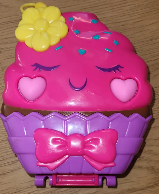 Polly Pocket cupcake liten lekekompakt