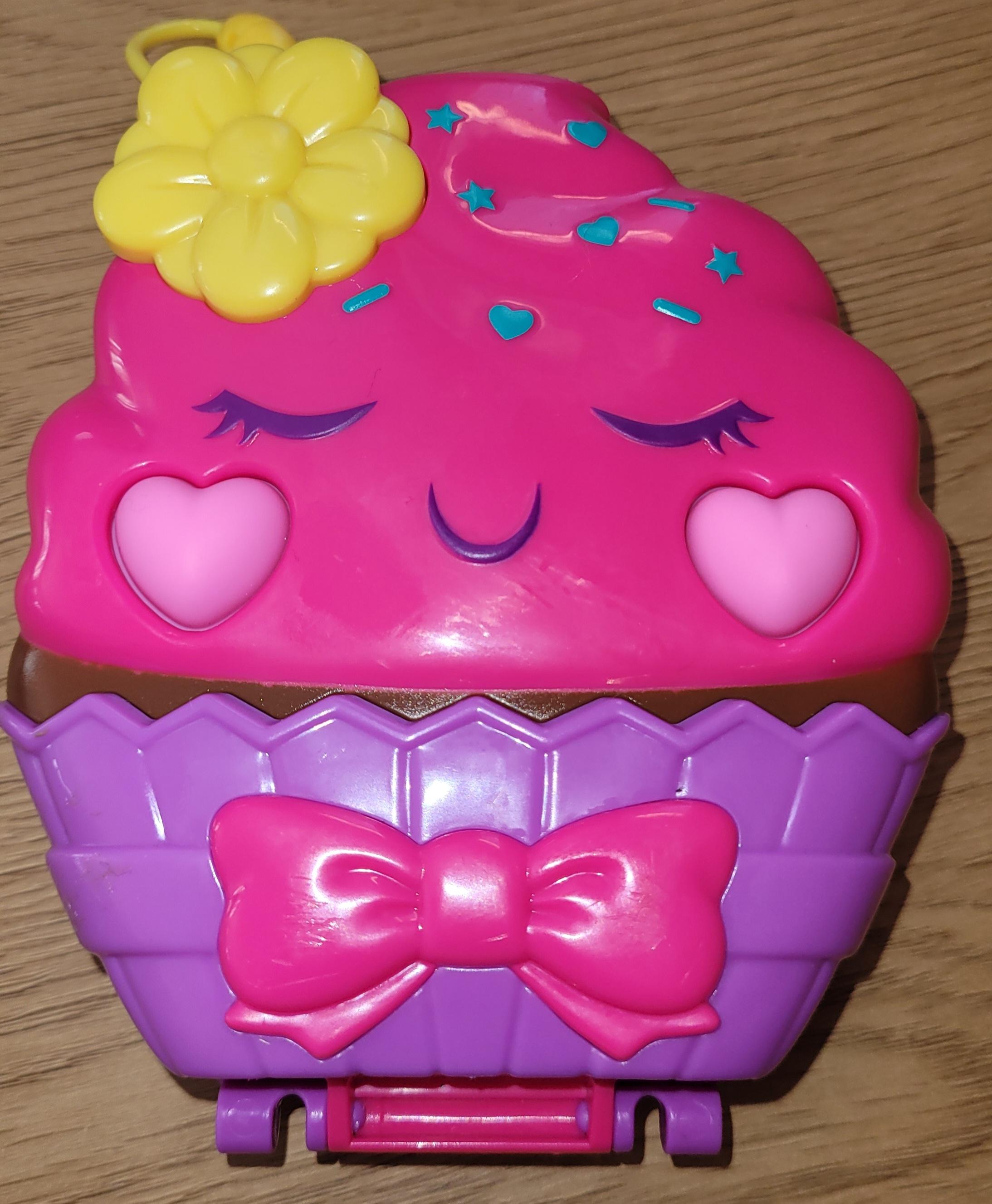 Polly Pocket cupcake liten lekekompakt