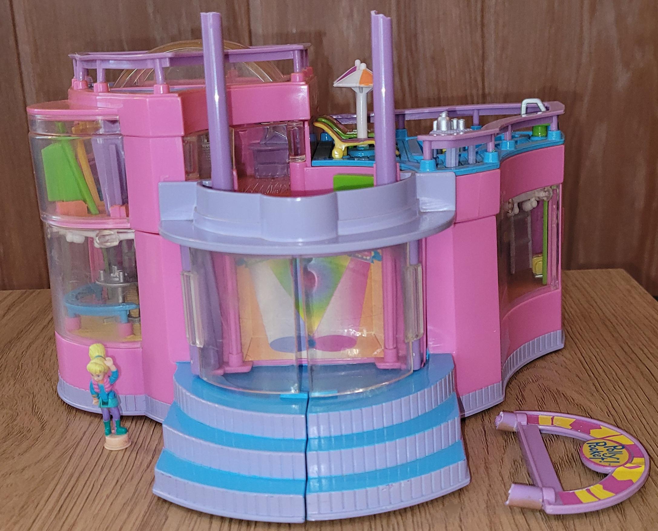 Polly Pocket  lekehus 1999, i dårlig stand