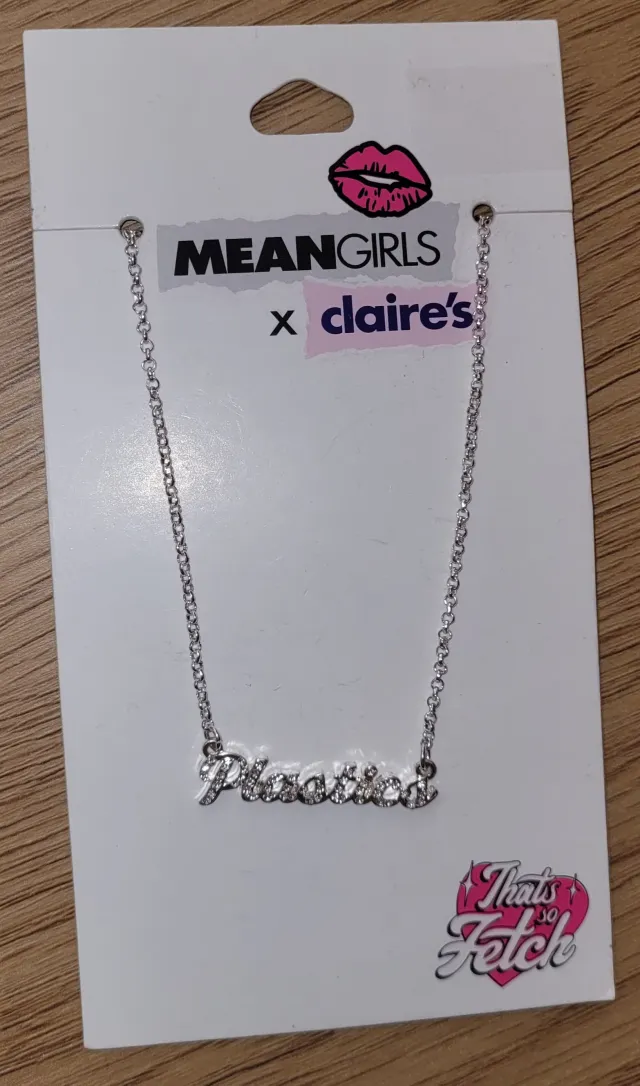 Mean Girls x Claire's halskjede "Plastics" sølvfarget
