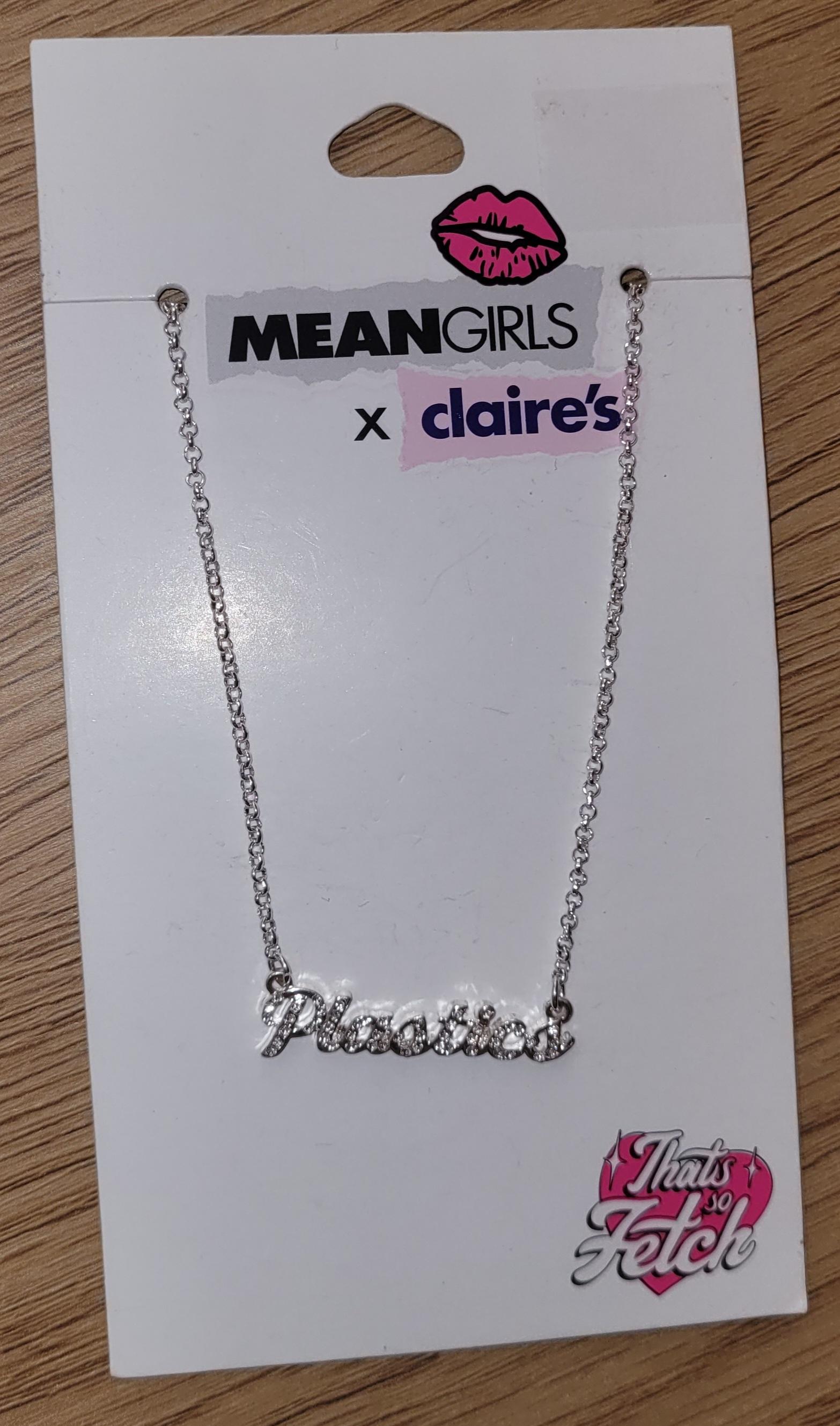 Mean Girls x Claire's halskjede "Plastics" sølvfarget