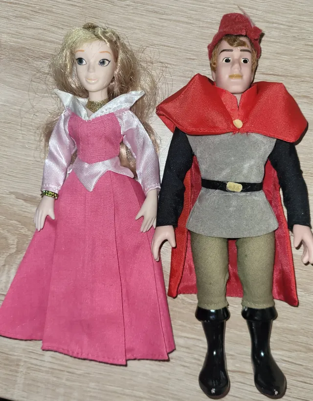 Disney porselensdukker Tornerose og Prins Philip De Agostini 2004