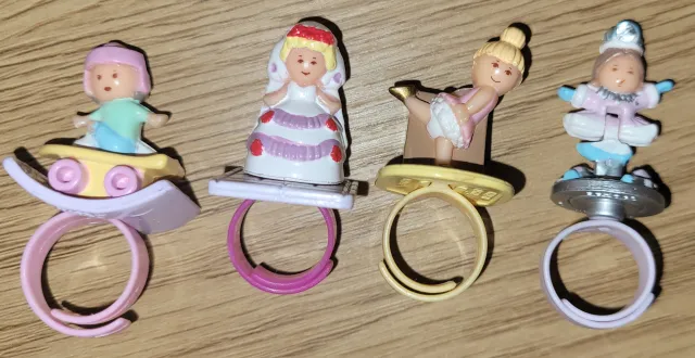 Polly Pocket ringer , vintage tidlig 90talls (Velg din variant)