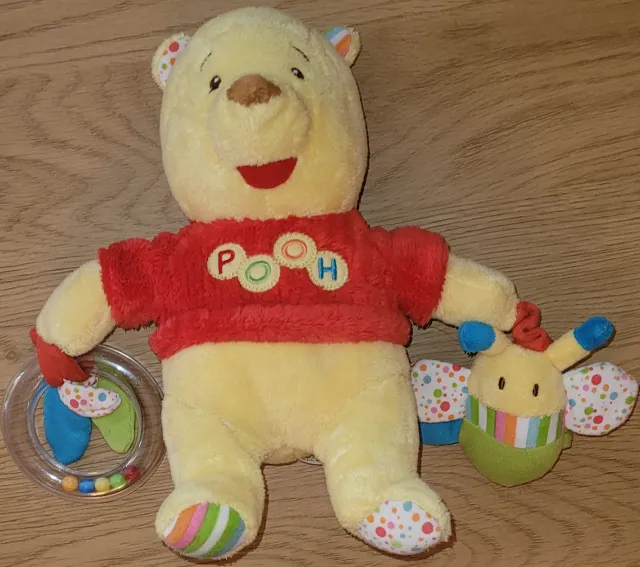 Ole Brumm sensorisk babyleke myk plushbamse