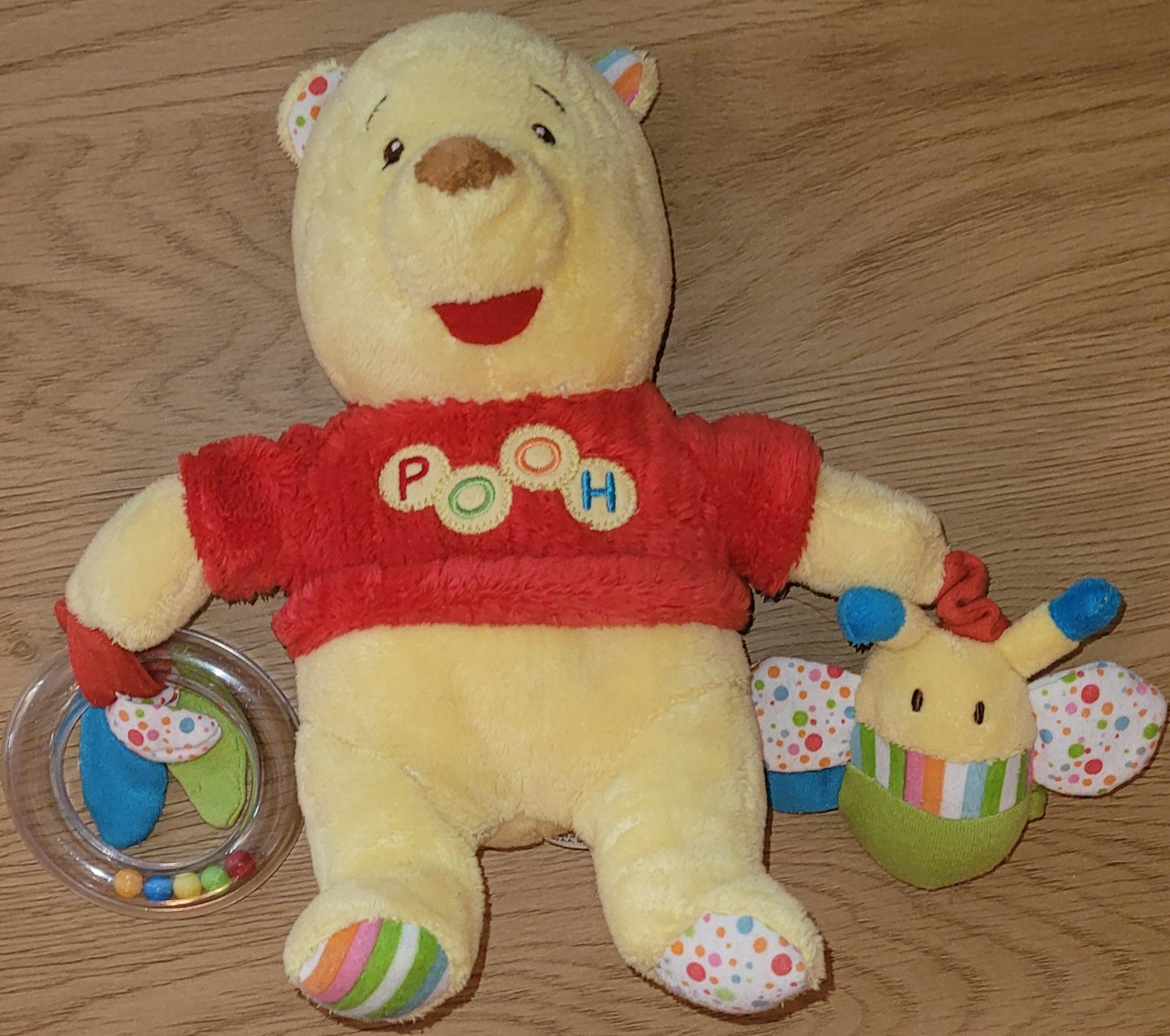 Ole Brumm sensorisk babyleke myk plushbamse