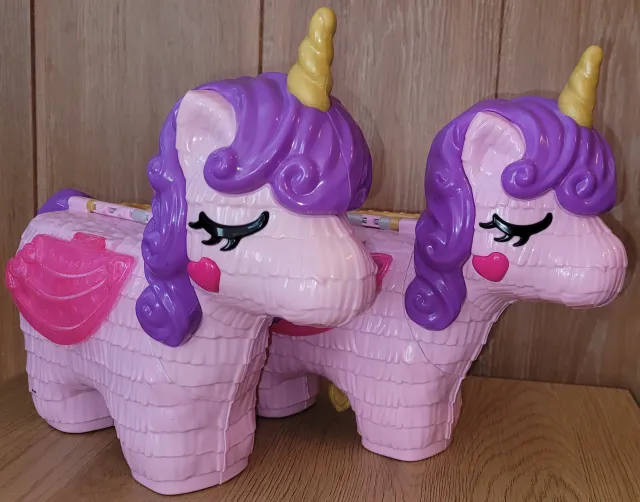 Søskenpakke - 2stk Polly Pocket stor enhjørning lekekompakt