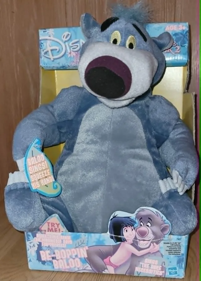 Disney Jungelboken 2, snakkende/syngende Baloo-bamse 2002