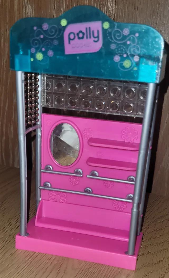 Polly Pocket møbel til dukkehus eller frittstående - garderobe