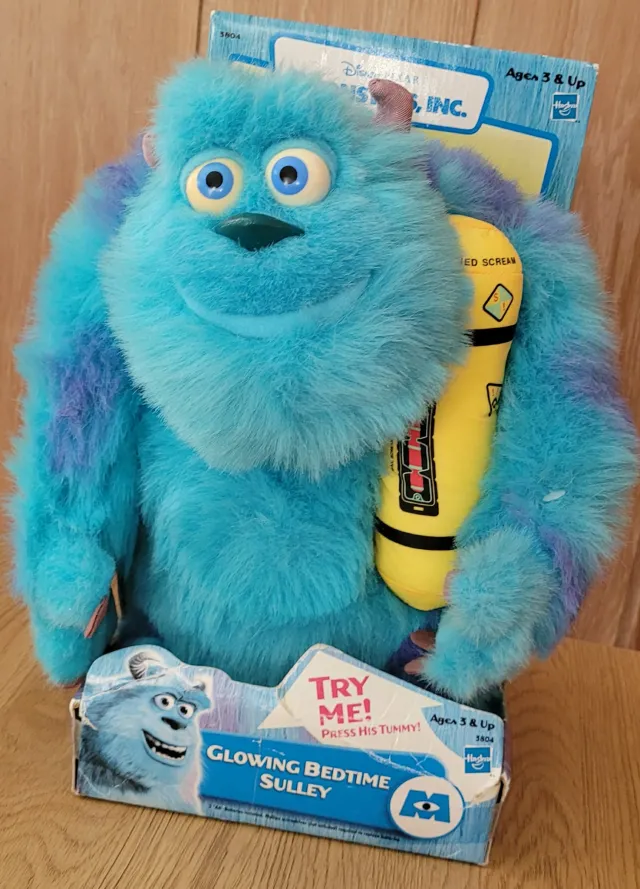 Monsterbedriften Sulley snakkende/lysende bamse -uåpnet fra 2001