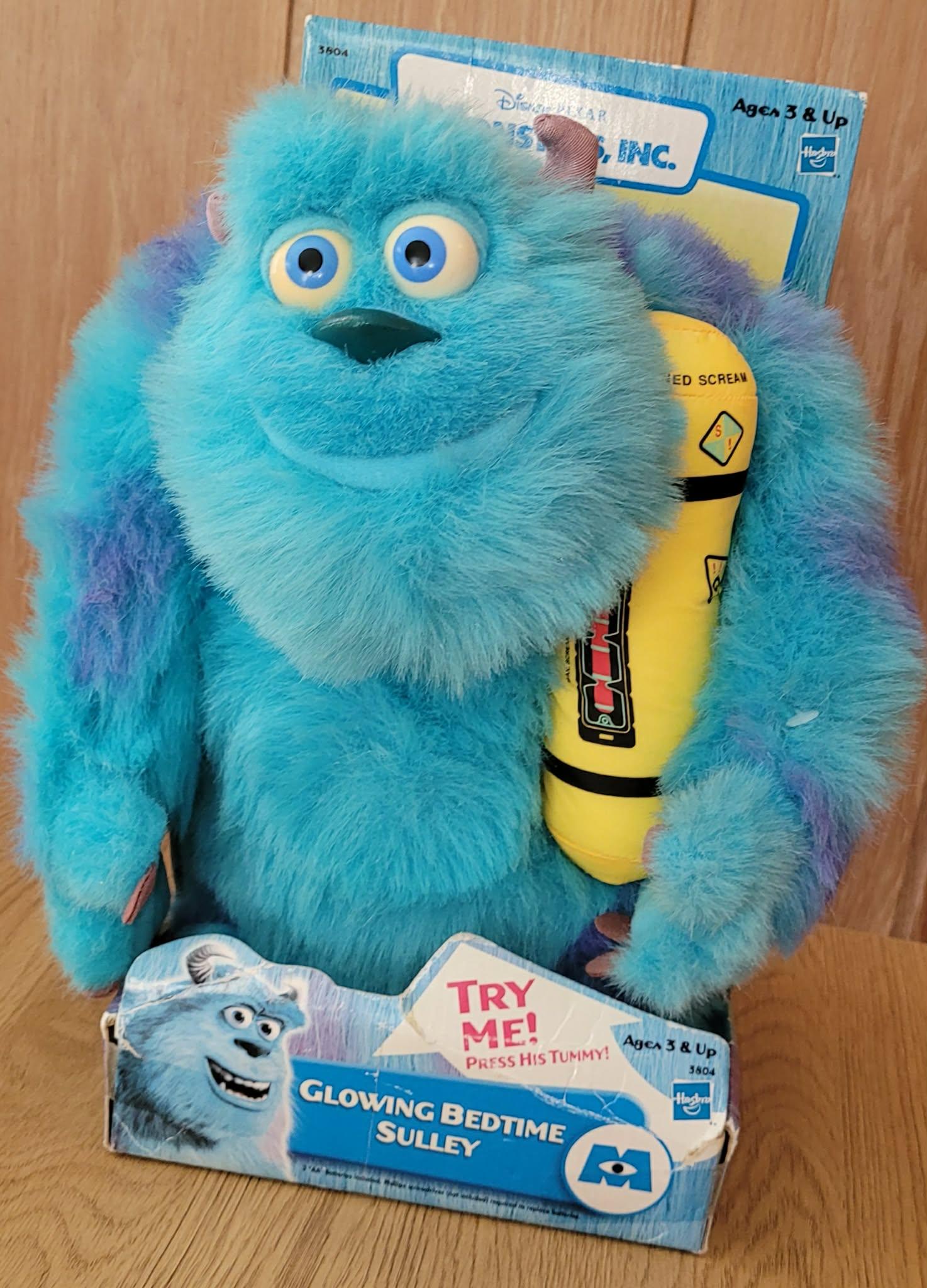 Monsterbedriften Sulley snakkende/lysende bamse -uåpnet fra 2001