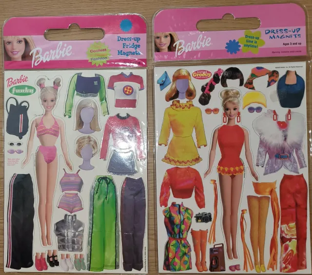 Barbie uåpnede magneter fra år 2000 og 2001 (Velg din variant)