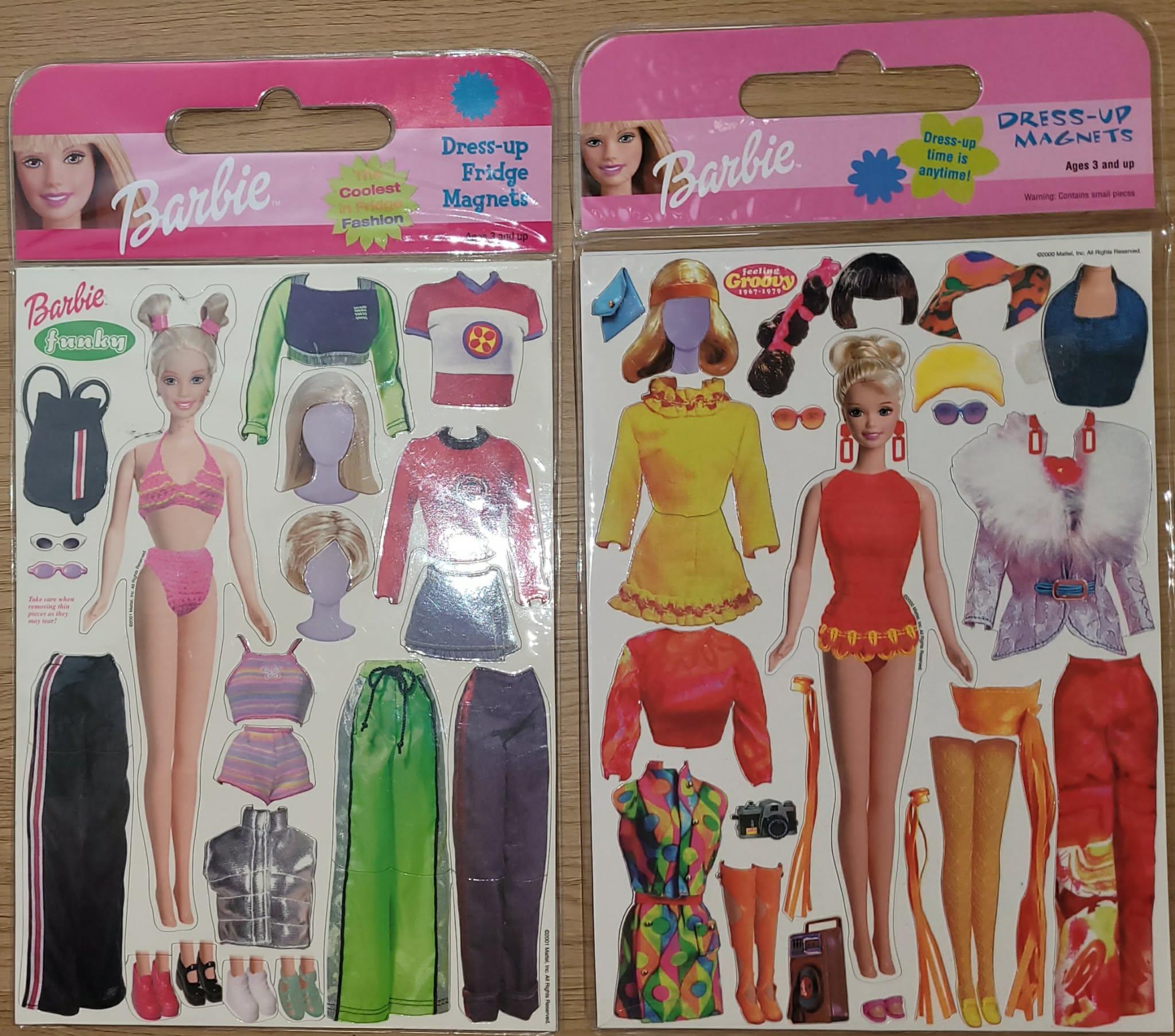 Barbie uåpnede magneter fra år 2000 og 2001 (Velg din variant)