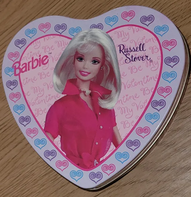 Vintage Barbie tinnboks hjerteformet