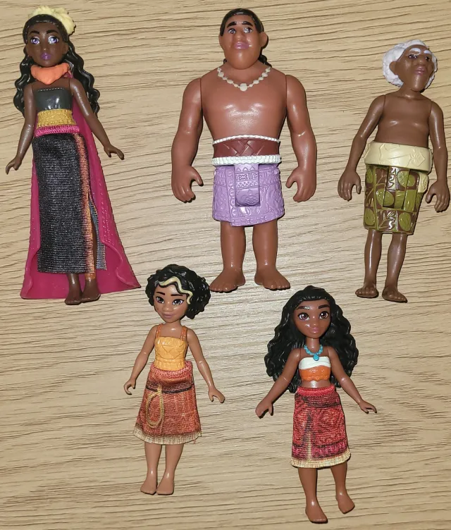 Disney Vaiana - 5 stk lekefigurer