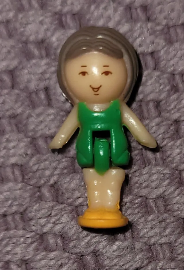 Bluebird Polly Pocket reservefigur til "Little Lulu's Bath Time" ring