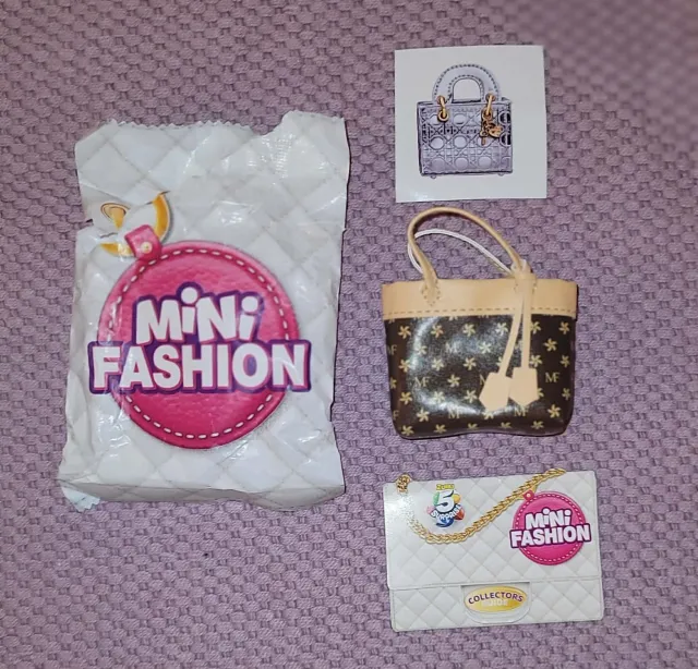 Mini Brands Fashion realistisk veske til motedukker