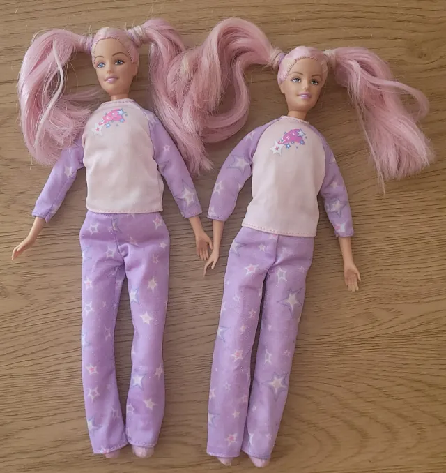 Barbie Dreamglow - 2stk dukker med myke kropper 2001