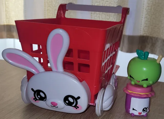 Kindi Kids handlevogn med tilbehør, komplett sett