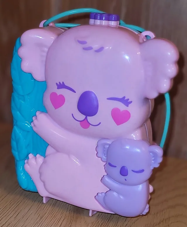 Polly Pocket  koala mellomstor lekekompakt med 4 tilbehør
