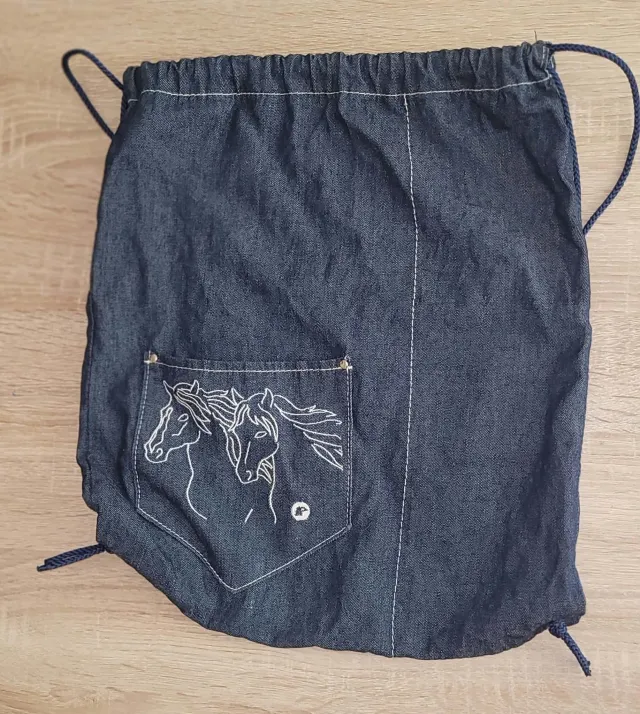 Pennyklubben denim tøyveske