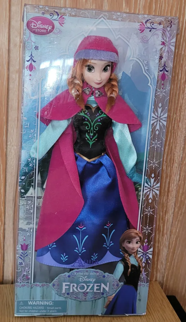 Disney Frost Anna dukke, første utgave, uåpnet i eske