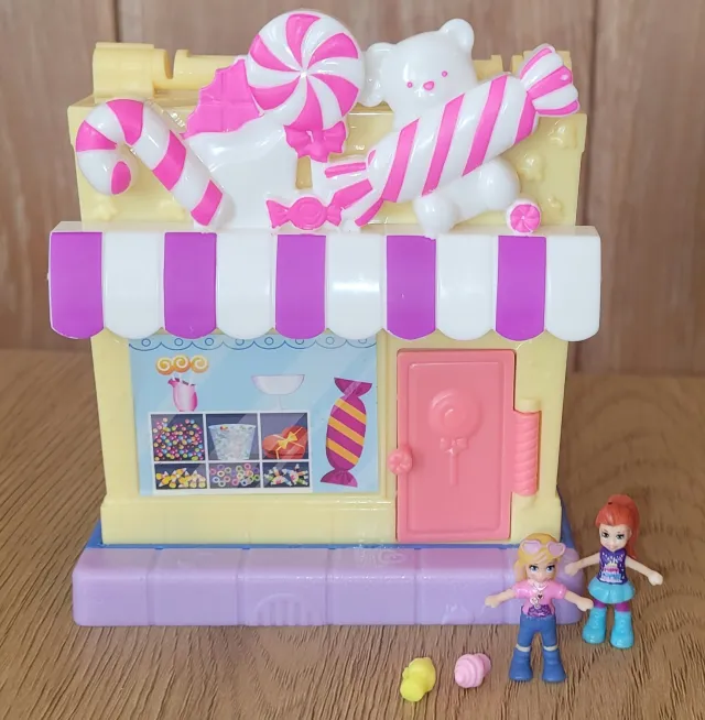 Polly Pocket liten godtebutikk med 4 tilbehør