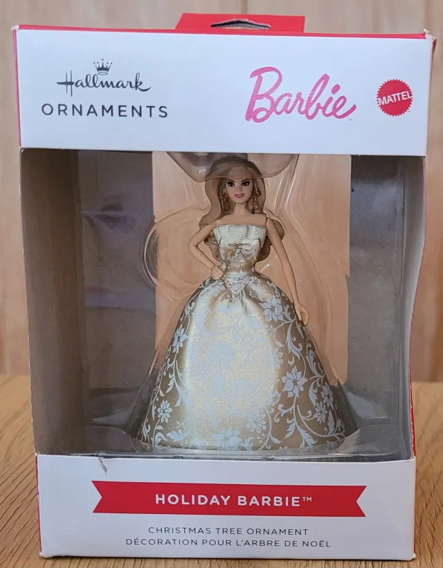 Hallmark Ornaments Holiday Barbie juletrepynt 9cm